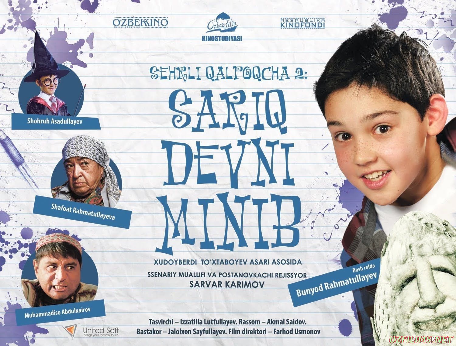 Sariq devni minib uzbek kino 2014